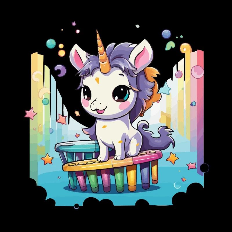 Pastel uni on rainbow slide