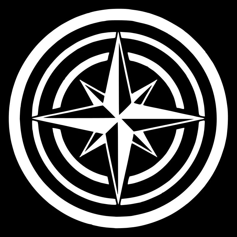 Kompass Windrose Kreis Navigation Clean