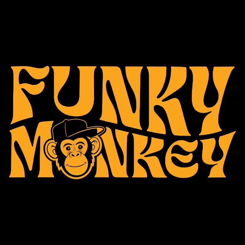 Funky Monkey Retro-Typografie