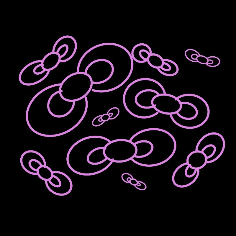 Arcs flottants en violet