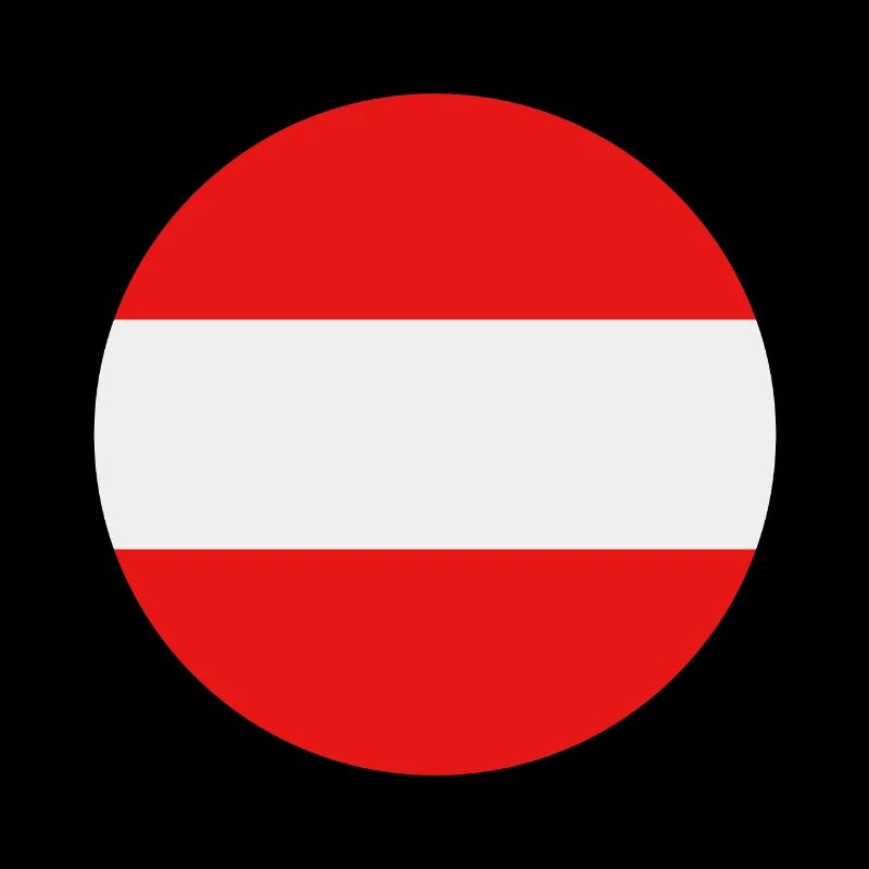Austria round flag