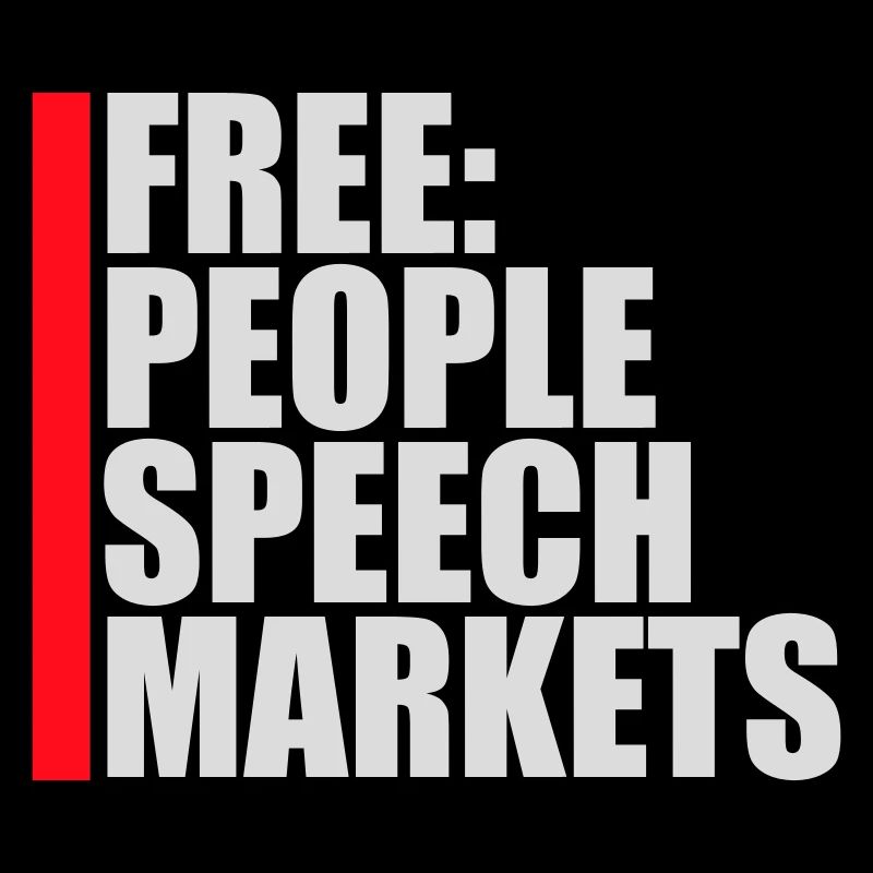 Marché de la liberté d’expression Peuple Libertarian Freedom Logo