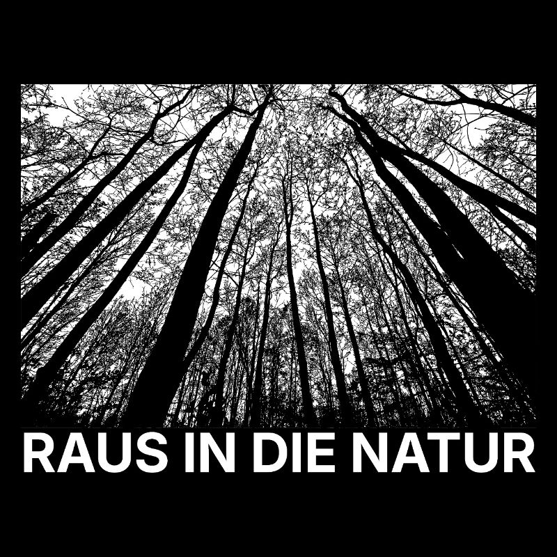 Waldperspektive Schwarzweiß