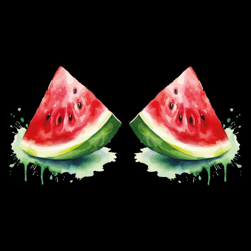 Aquarelle Pastèque