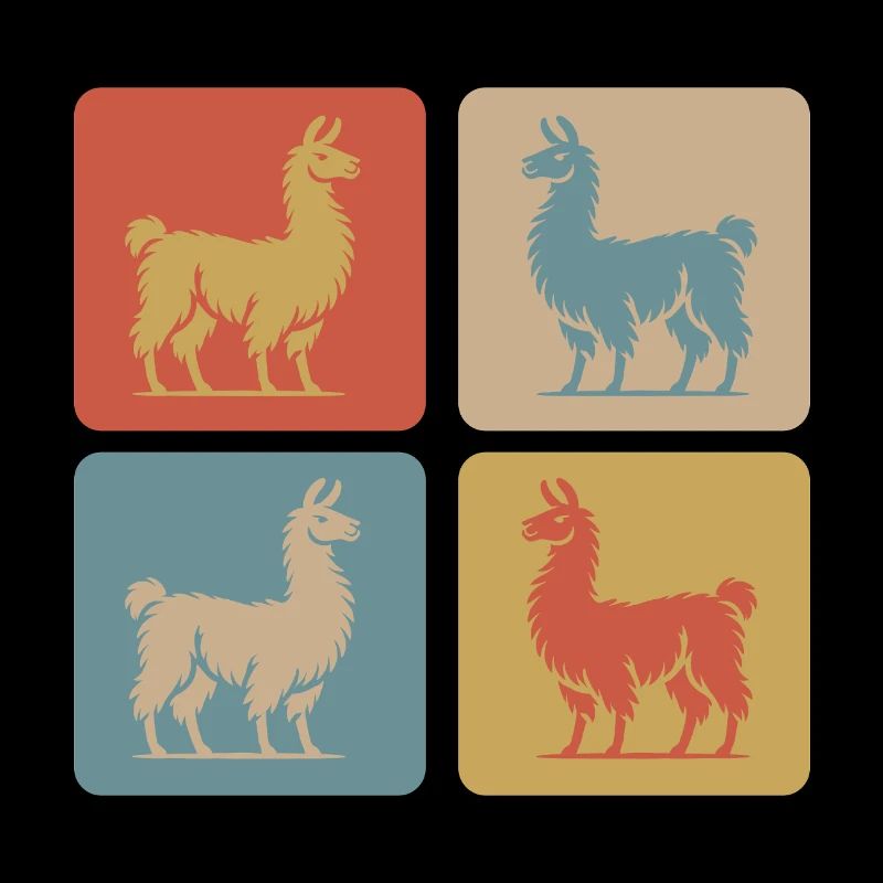 Lama Pop Art Rétro
