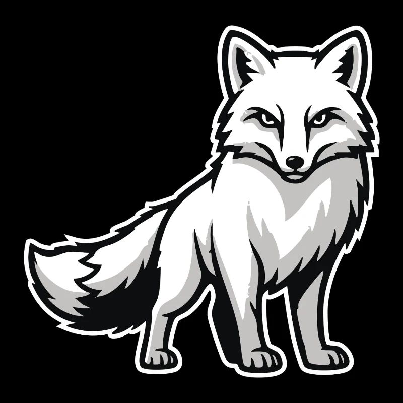 Arctic Fox Arctic White Animal Nature Logo