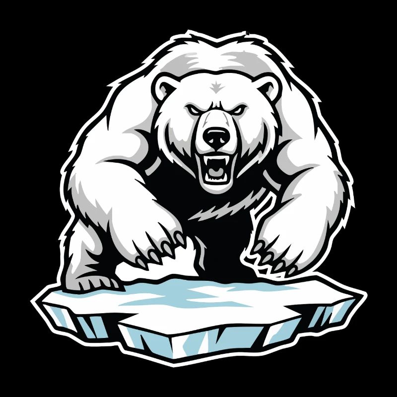 Arktischer Eisbär Maskottchen Maskottchen Bär