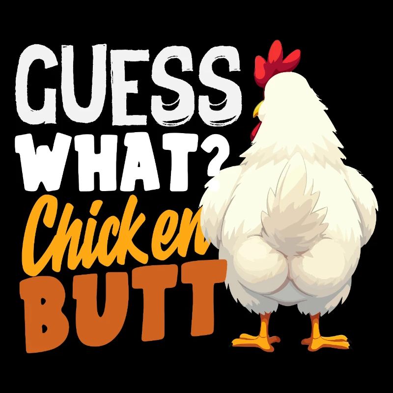 Rate mal Hühnerpopo Lustiger Witz