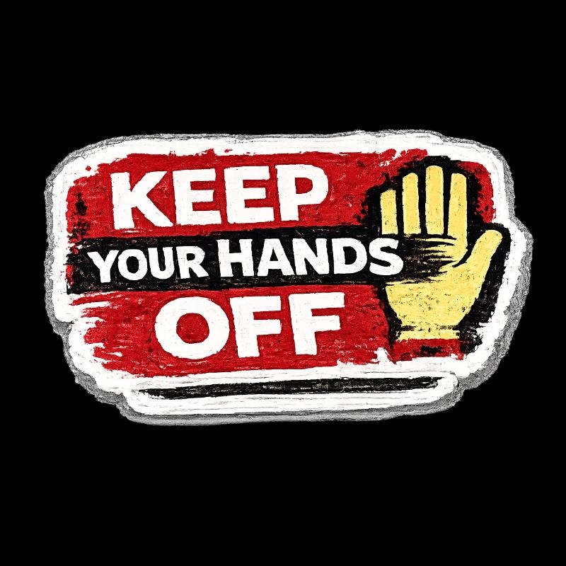 Keep Your Hands Off Respect Boundaries Sticker