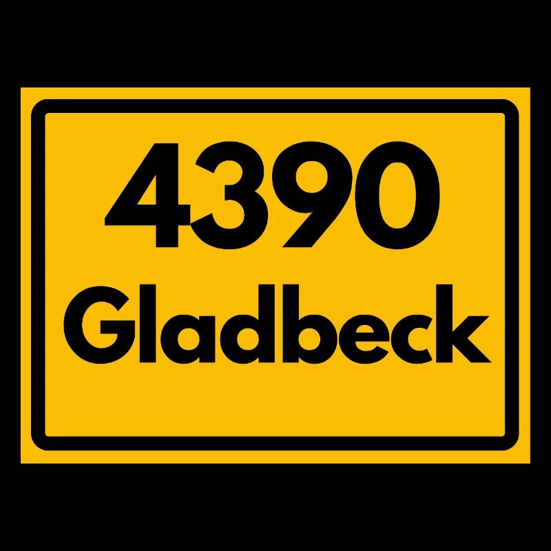 ALTE POSTLEITZAHL PLZ RETRO  4390 GLADBECK – NRW