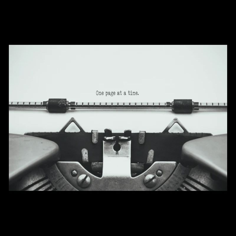 One Page At A Time Typewriter Design