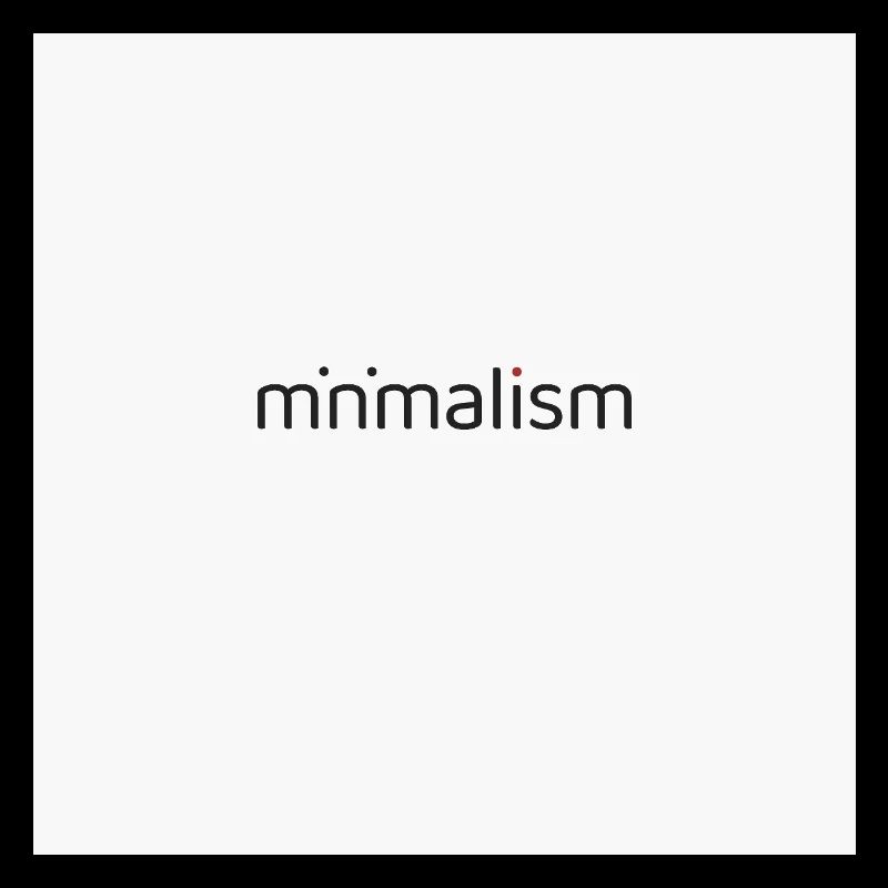 Minimalism Typography – Clean Poster Design