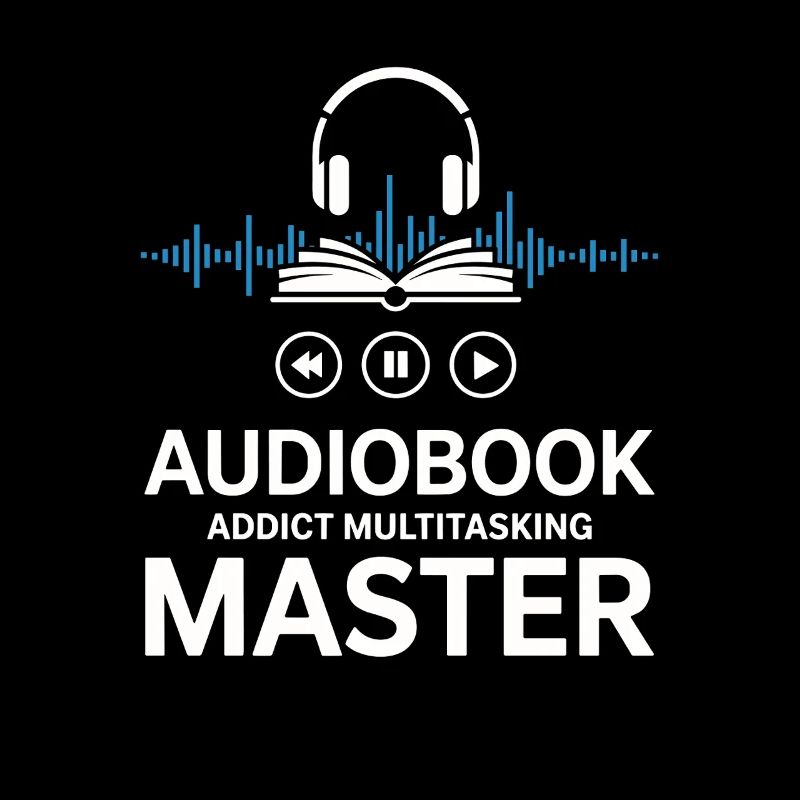 Audiobook Saying - Audiobook Addict Multitasking