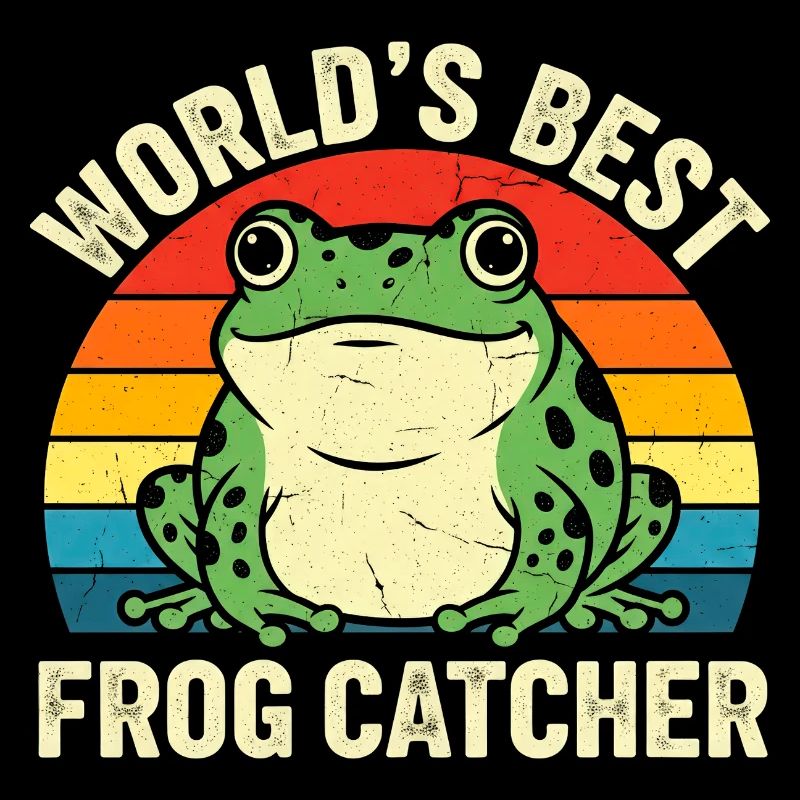 World's Best Frog Catcher Retro Design