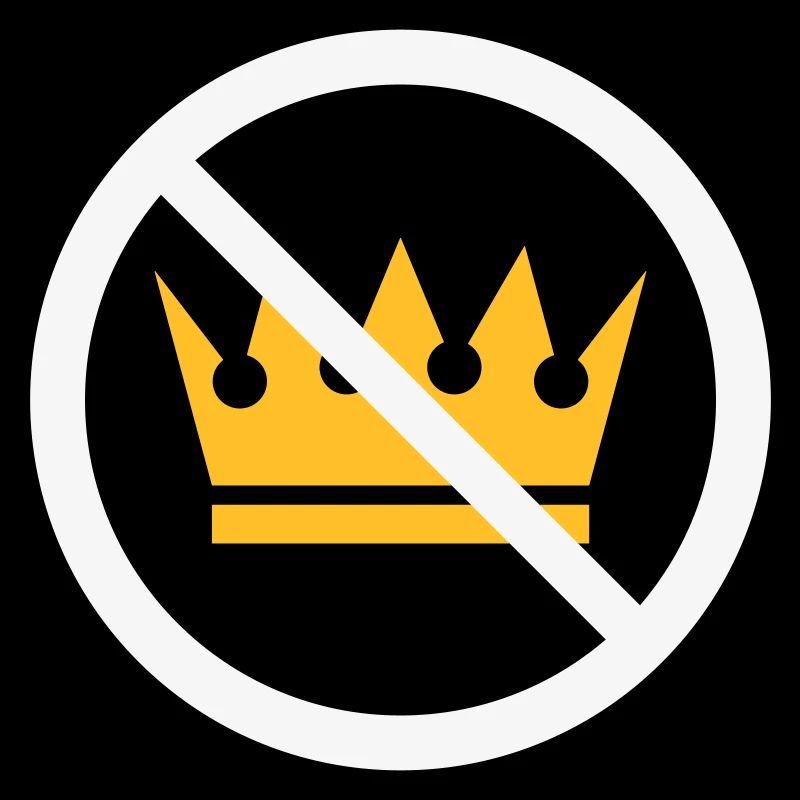 Pas de rois ! (Panneau de protestation / NEG 2C)