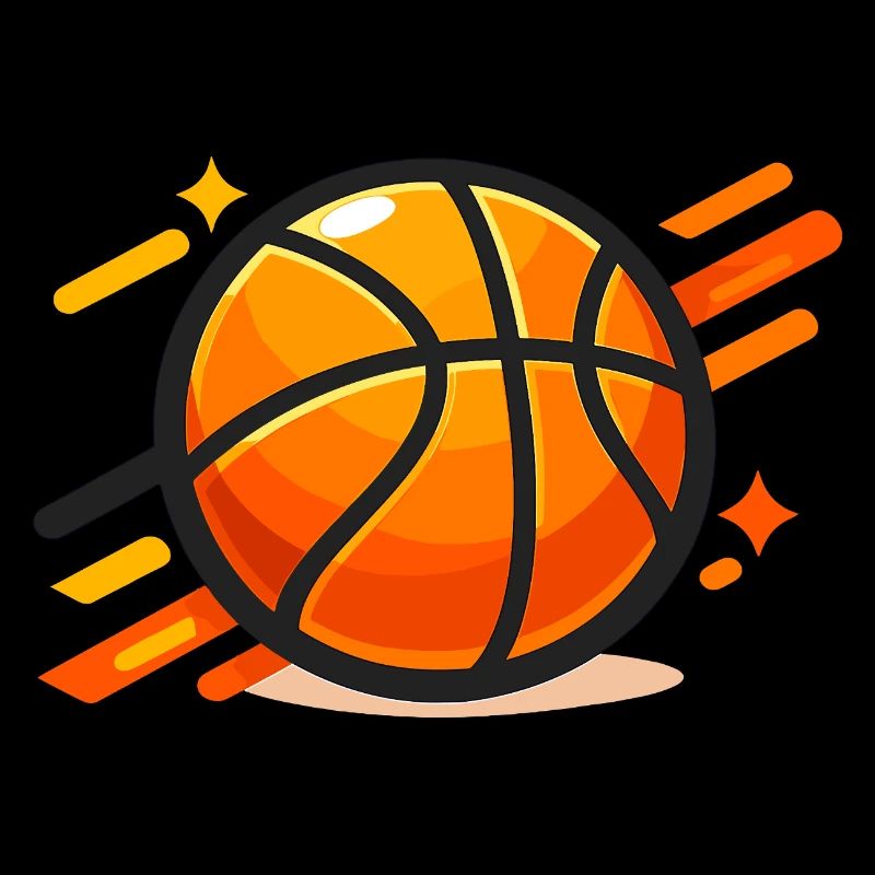 Dynamic Basketball Neon Orange