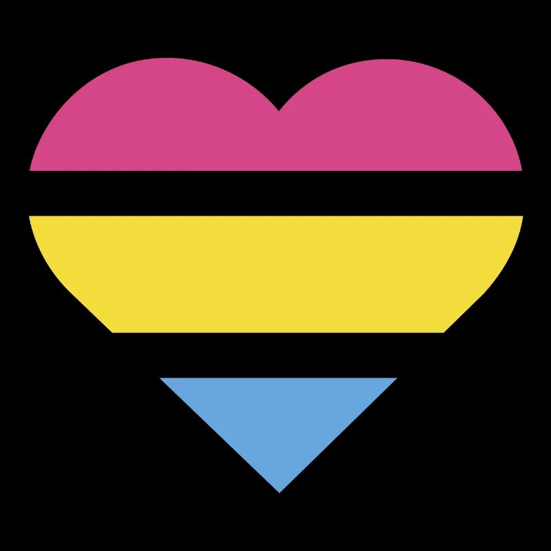 Pride Flag Heart · Pansexual