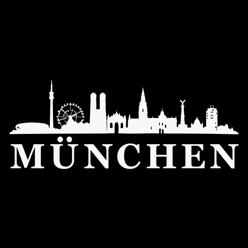 München Skyline Silhouette