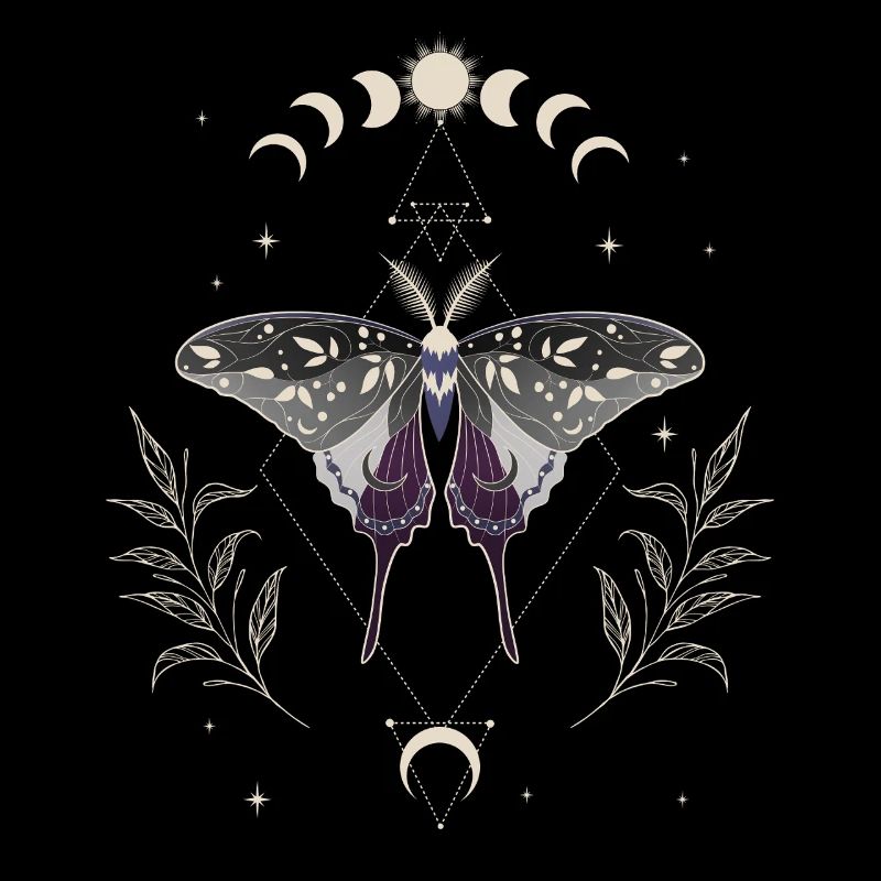 Asexual Luna Moth LGBT Pride Flag