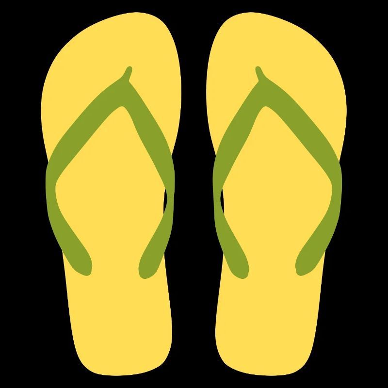 Sunny Yellow Flipflops
