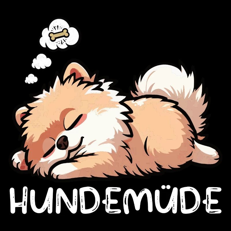 Hundemüde Zwergspitz Zwergspitze Spitzhund Spitz