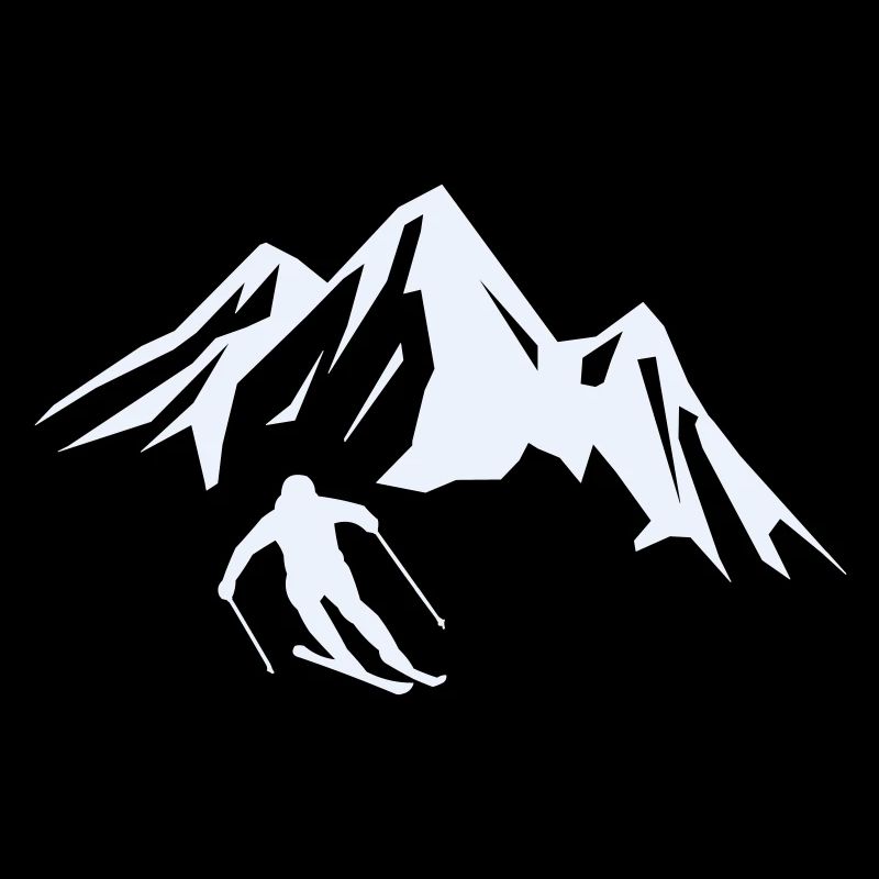 Silhouette du skieur d’aventure sommitale