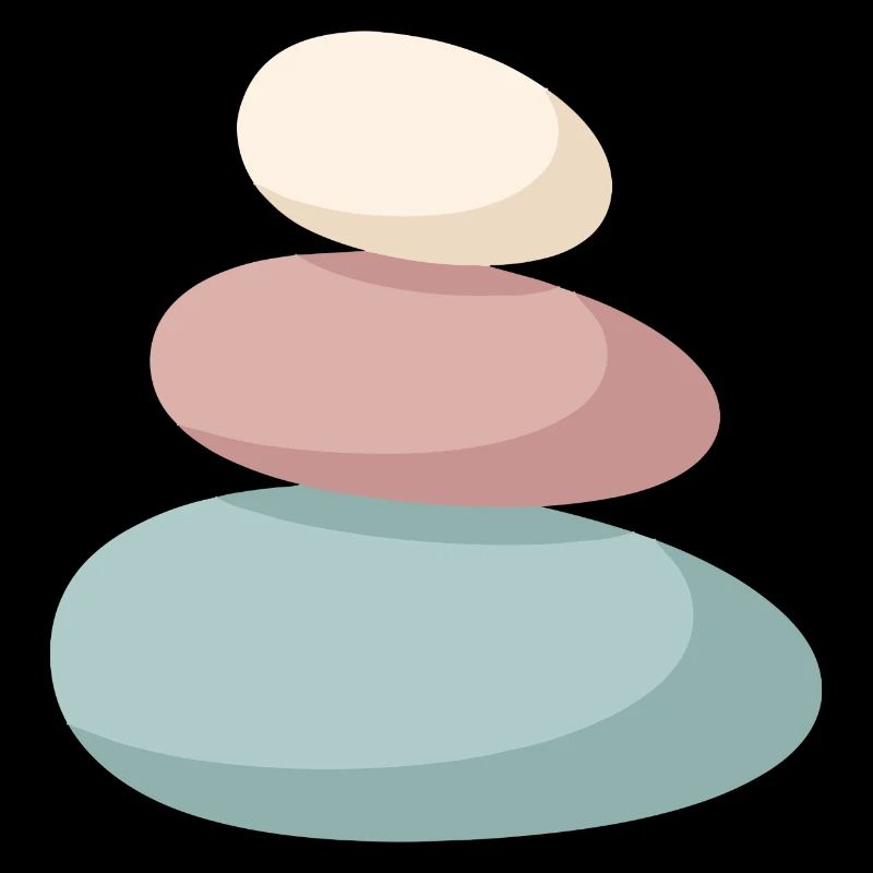 Pastel Stone Stack