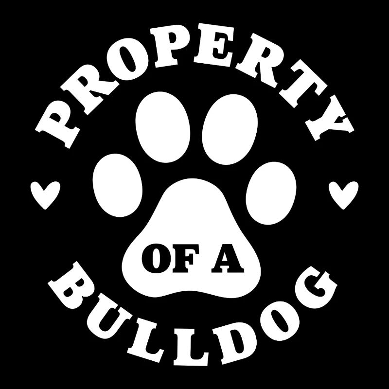 Eigentum einer Bulldogge