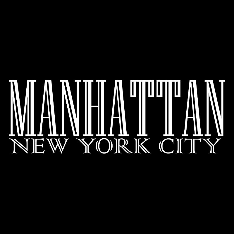 Manhattan Skyline Silhouette Print