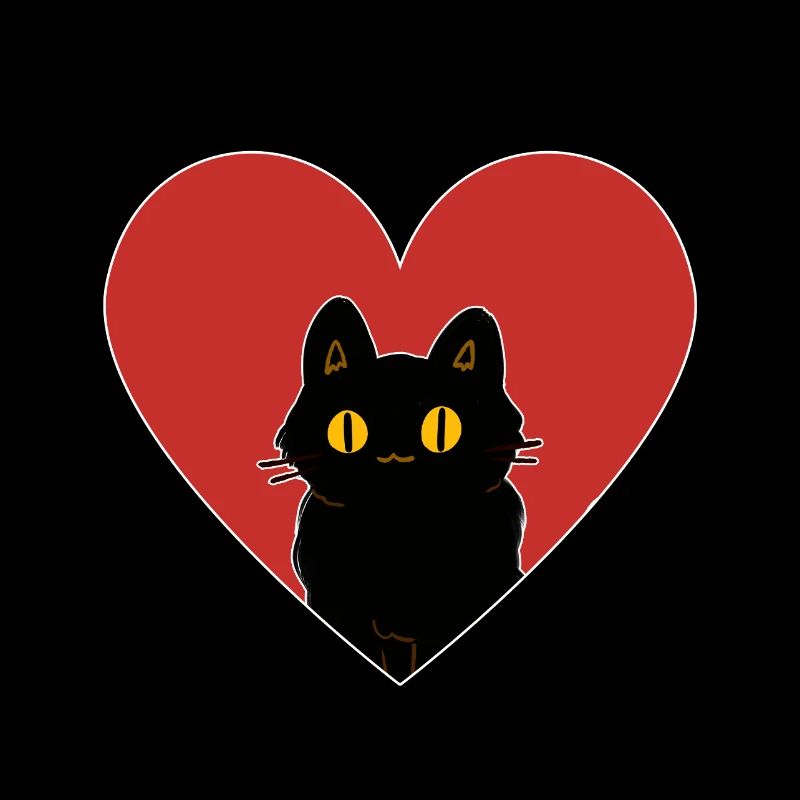 CHAT D’AMOUR POUR LA SAINT-VALENTIN TSHIRT