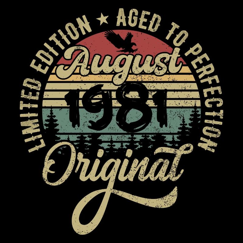 August 1981 Geburtstagsgeschenk August 1981 August