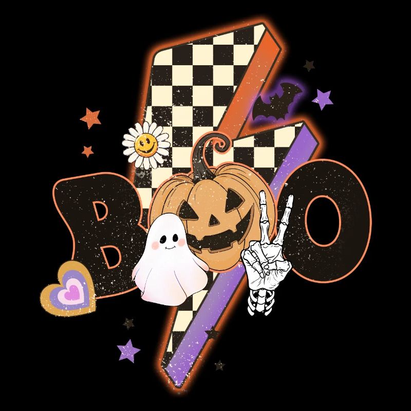 Halloween Boo Peace Pumpkin Ghost