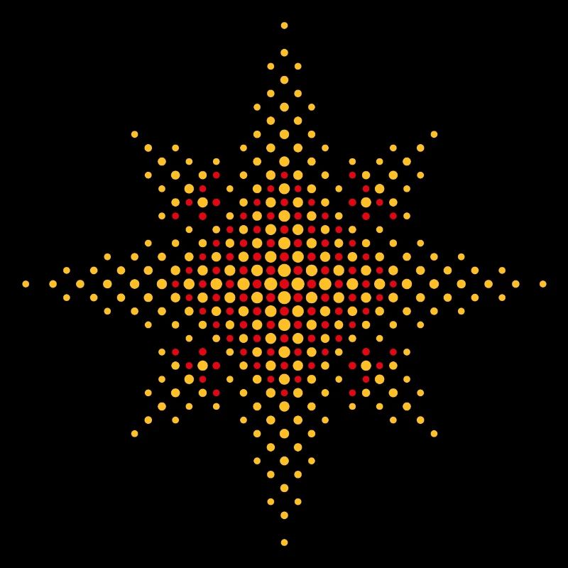 Christmas Star / Advent Star (Star / Dots / Gold)