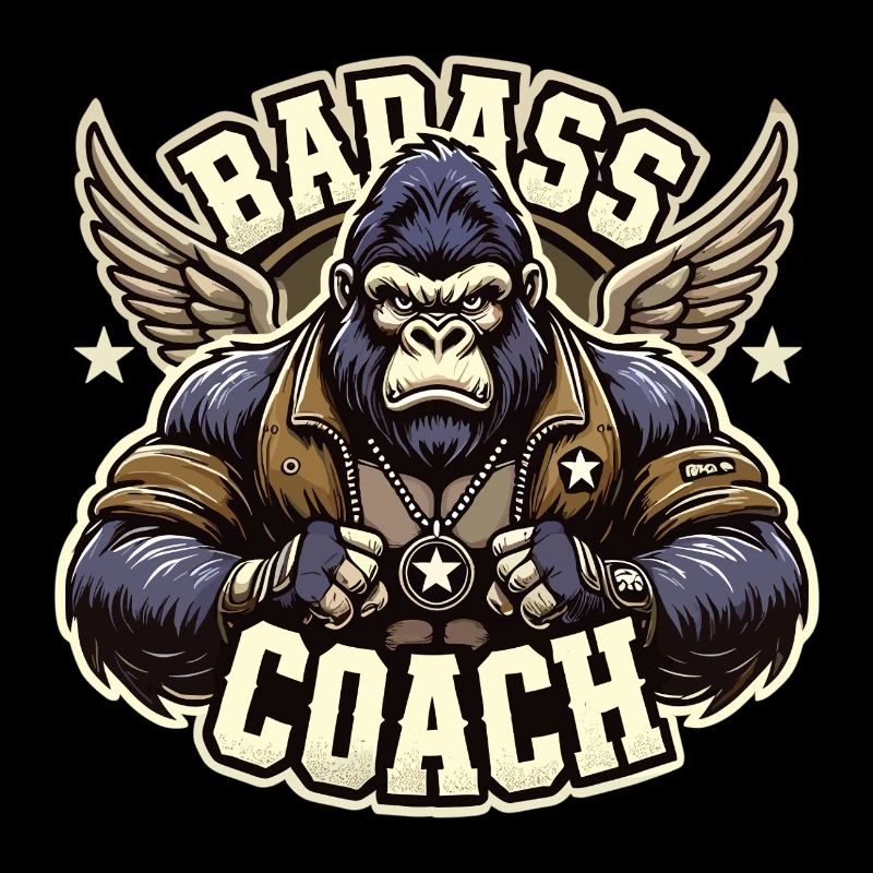 Badass Trainer Coach Gorilla Gift