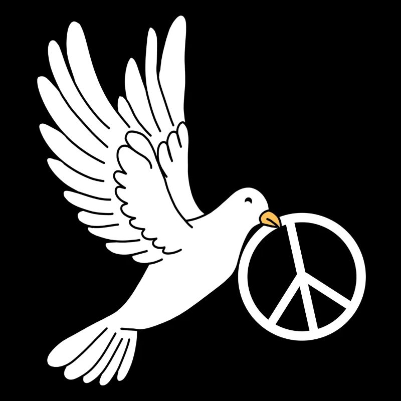 Friedenstaube mit Peacezeichen