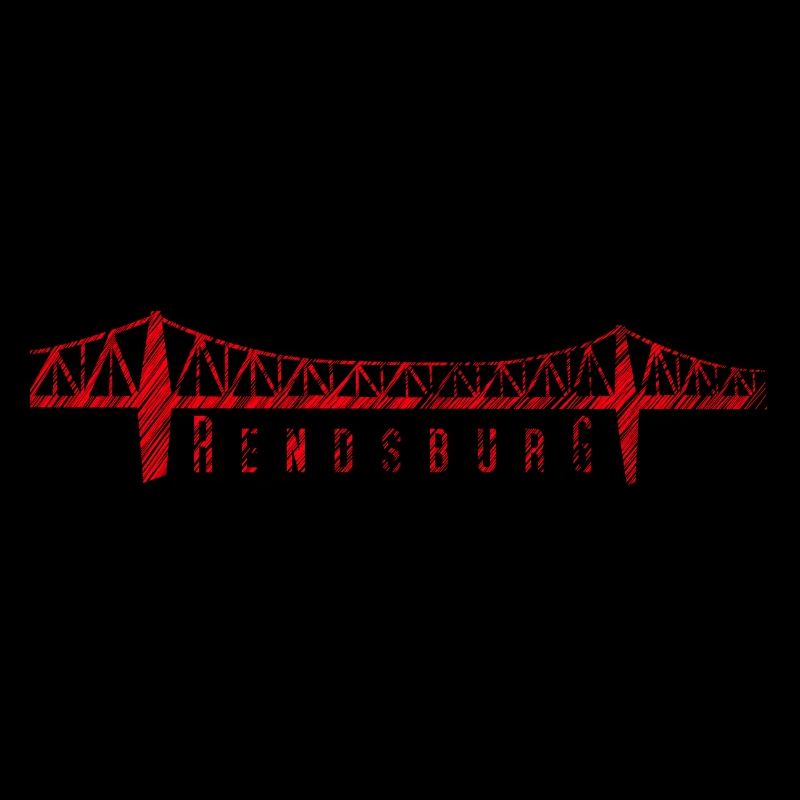 Rendsburg High Bridge – Typography Scribble Design