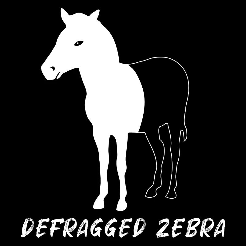 Cadeau de programmeur Geek Admin de Zebra défragmenté