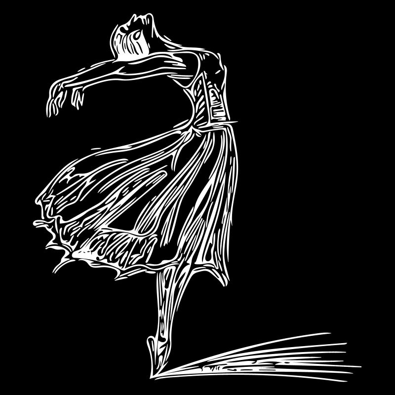 Élégante danseuse vintage