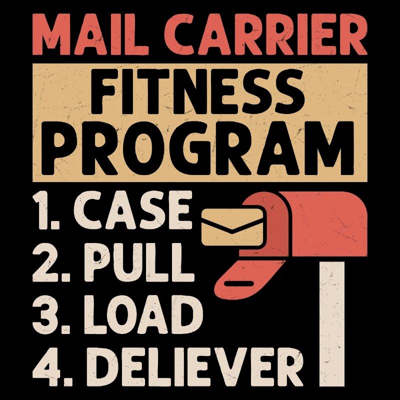 Mail Carrier Fitness Programm Postal Worker Mail
