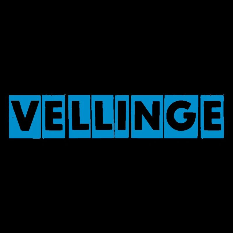 Vellinge – Conception de texte bleu