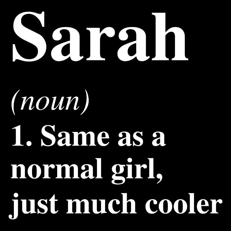 Sarah Definition Cooler Name Spruch Geschenk