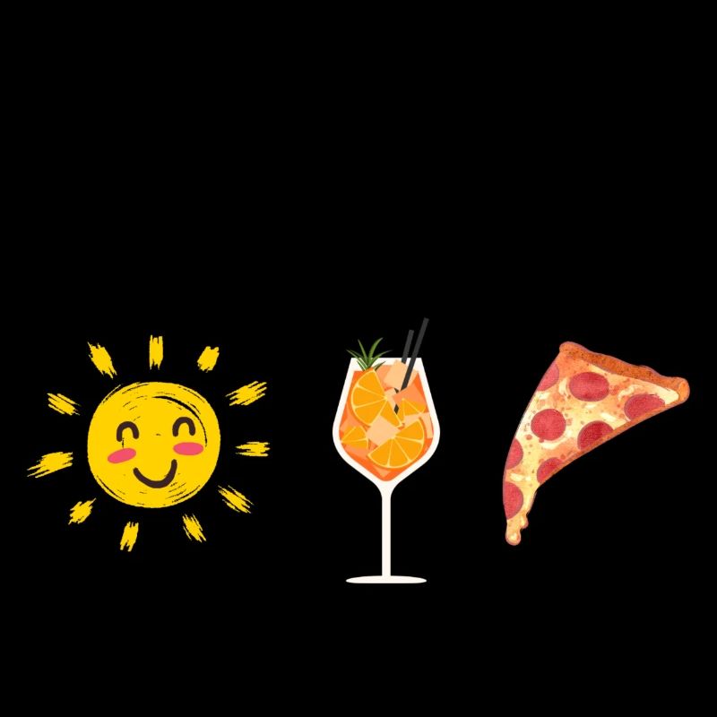 Sonne Getränk Pizza