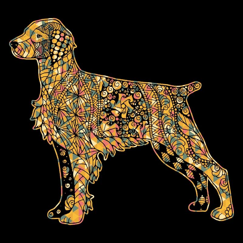 Brittany Spaniel Geometric
