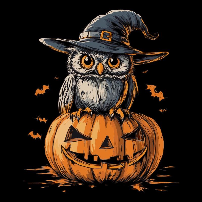 Lustige Halloween Eule