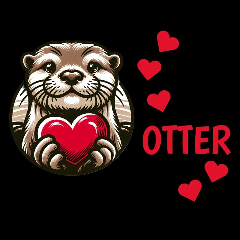 Otter half liebe geschenk