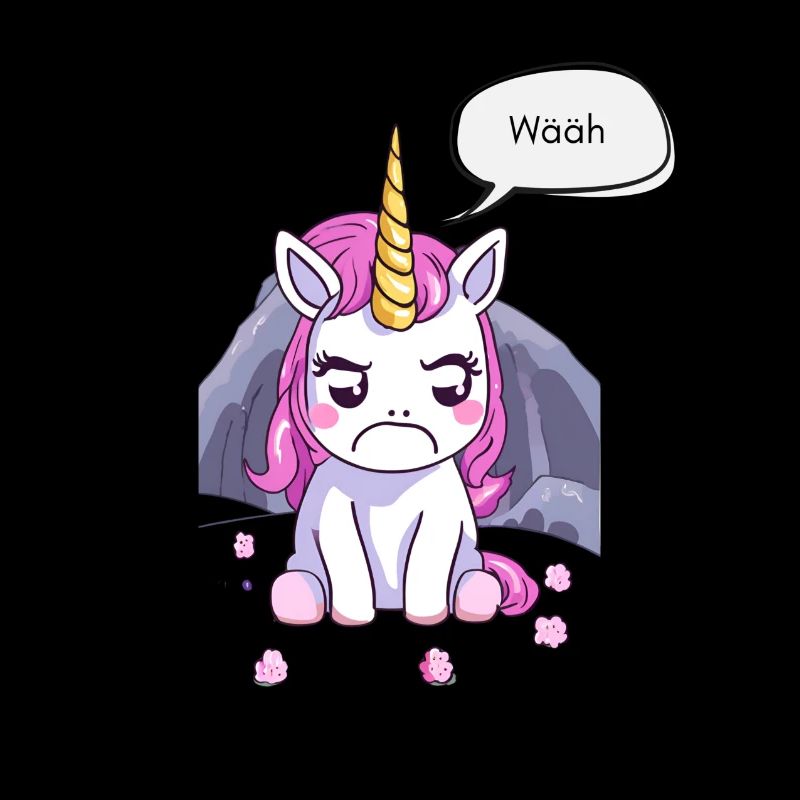 Grummeliges kleines Einhorn