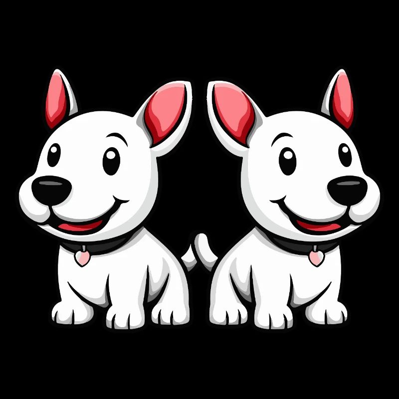 Bull Terrier Dog Comic