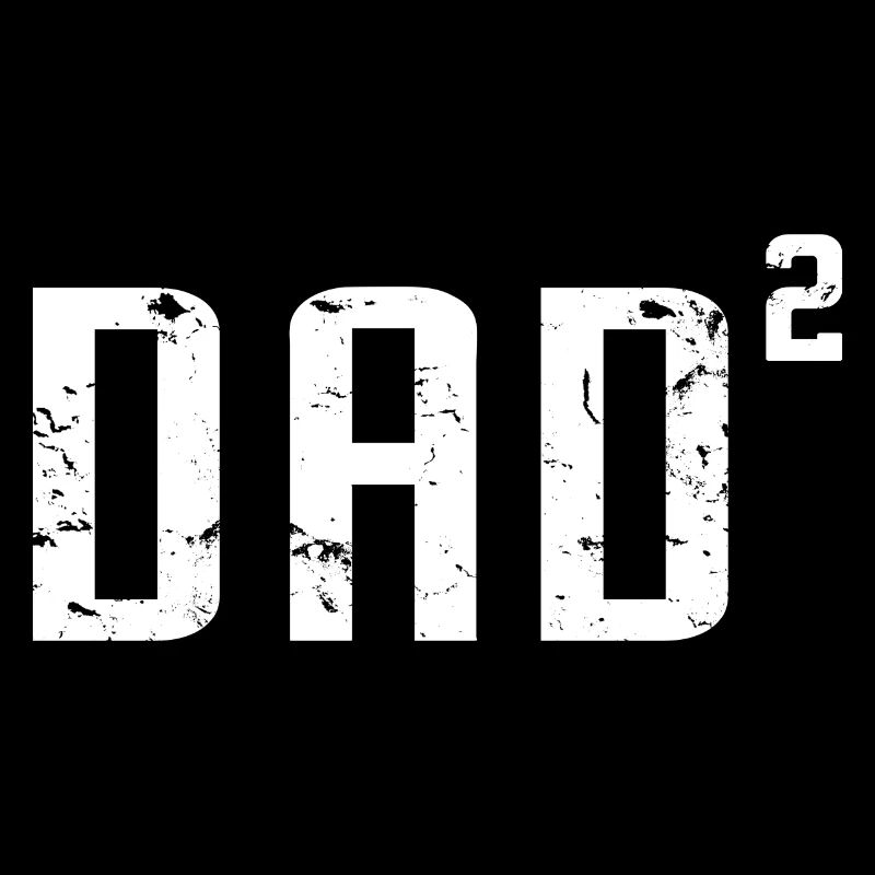 DAD von 2 - lustige Vatertagsgeschenk - Papa zwei Kinder