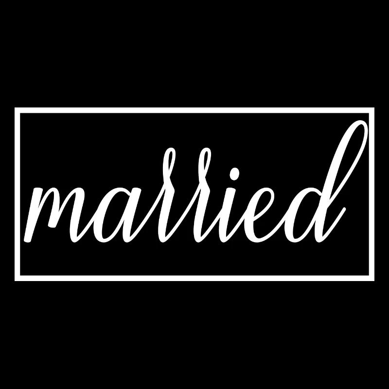 Married Matching Couple Men & Women Wedding Day
