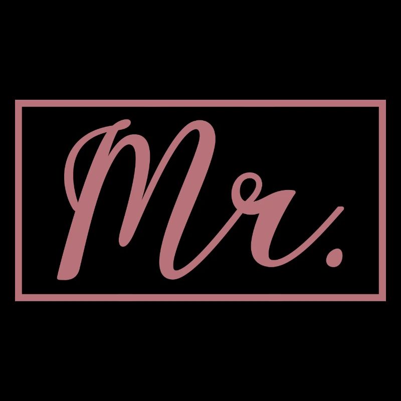 Mr. Matching Couple Engagement Wedding Honeymoon
